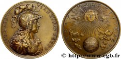 LOUIS XIV LE GRAND OU LE ROI SOLEIL Médaille, NEC PLVRIBVS IMPAR, refrappe