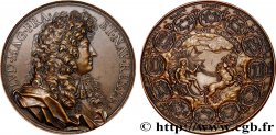 LOUIS XIV LE GRAND OU LE ROI SOLEIL Médaille, Prise de douze villes en Hollande, refrappe SUP