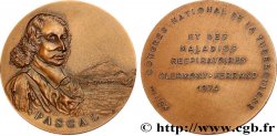 CINQUIÈME RÉPUBLIQUE Médaille, Blaise Pascal, XVIIe congrès national de la tuberculose
