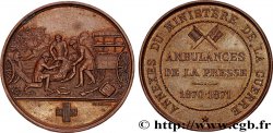 GUERRE DE 1870-1871 Médaille, Ambulances à la presse