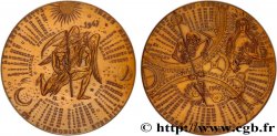 QUINTA REPUBLICA FRANCESA Médaille calendrier, Eve et le péché originel