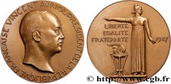 IV REPUBLIC Médaille, Vincent Auriol