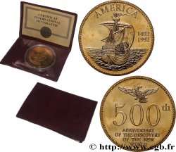 VEREINIGTE STAATEN VON AMERIKA Médaille, 500e anniversaire de la découverte du nouveau monde