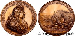 LOUIS XIV LE GRAND OU LE ROI SOLEIL Médaille, Prise de Huy et de Dinant, refrappe