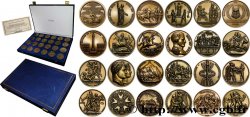 GESCHICHTE FRANKREICHS Coffret de 24 médailles, refrappe, Histoire de Napoléon Ier