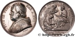 ITALIA - ESTADOS PONTIFICOS - PIE IX (Giovanni Maria Mastai Ferrettii) Médaille, “le pape qui frappe l’argent”