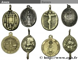 MÉDAILLES RELIGIEUSES Lot de 4 médaillettes religieuses