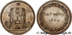 AMOUR ET MARIAGE Médaille de Mariage, Paix de Lunéville (1801)