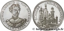 ALLEMAGNE - ROYAUME DE BAVIÈRE - LOUIS II Médaille, Château de Neuschwanstein