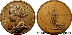 V REPUBLIC Enveloppe “Timbre médaille”, Bicentenaire de la prise de la Bastille