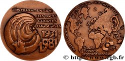 CINQUIÈME RÉPUBLIQUE Médaille, Cinquantenaire des ondes courtes françaises