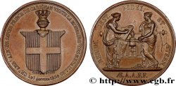 LUDWIG XVIII Médaille, Charles-Albert de Savoie, Visite de la Monnaie