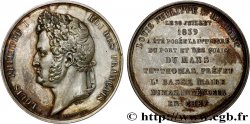 LOUIS-PHILIPPE I Médaille, Pose de la première pierre du port et des quais du Mans