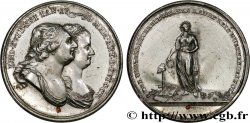 LA CONVENTION Médaille, Mort de Louis XVI et Marie Antoinette