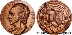 LITTÉRATURE : ÉCRIVAINS/ÉCRIVAINES - POÈTES Médaille, Denis Diderot