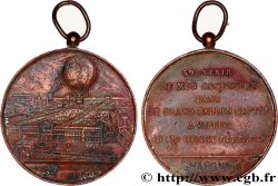 DRITTE FRANZOSISCHE REPUBLIK Médaille du ballon à vapeur - panorama de Paris