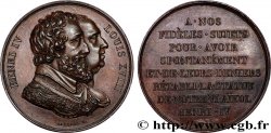 LOUIS XVIII Médaille, Rétablissement de la statue de Henri IV le 28 octobre 1817