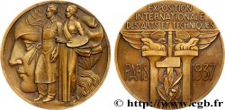 EXPOSITION UNIVERSELLE DE 1937 Médaille, Exposition Internationale &nbsp;Arts et Techniques&nbsp;