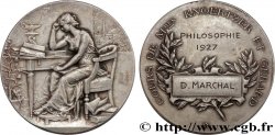TROISIÈME RÉPUBLIQUE Médaille, Cours de Mesdames Knoertzer et Gérard, Philosophie