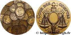 FUNFTE FRANZOSISCHE REPUBLIK Médaille, Monnaie de Paris pour la cour des comptes