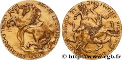 QUINTA REPUBLICA FRANCESA Médaille de voeux, le Cheval