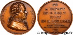 GALERIE MÉTALLIQUE DES GRANDS HOMMES FRANÇAIS Médaille, Charles Pinot Duclos, refrappe SUP