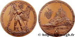 MÉDAILLES RELIGIEUSES Médaille, Saint Michel, l’ange et le mont