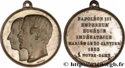 AMOUR ET MARIAGE Médaille, Mariage de Napoléon III et d’Eugénie