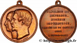 AMOUR ET MARIAGE Médaille, Mariage de Napoléon III et d’Eugénie