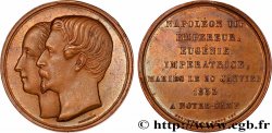 AMOUR ET MARIAGE Médaille, Mariage de Napoléon III et d’Eugénie