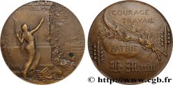 DRITTE FRANZOSISCHE REPUBLIK Médaille, Courage, travail et Patrie, journal Le Matin