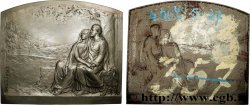 AMOUR ET MARIAGE Plaque de mariage, Noces par F. Rasumny, tirage uniface