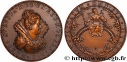 MARIE DE MÉDICIS Médaille, Marie de Médicis, régente, refrappe
