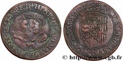 ROYAUME DE NAVARRE ET SEIGNEURIE DE BÉARN - HENRI III DE NAVARRE, II DE BÉARN ET MARGUERITE DE VALOIS Médaille, reproduction du Teston