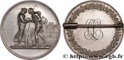 AMOUR ET MARIAGE Médaille de mariage de Stéphanie Napoléon et du Prince Louis de Bade, transformée en broche
