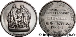 FRENCH ACADEMIES OF ARCHITECTURE (DIVERSE) Médaille, Prix, Architecture et Géométrie descriptive, École Nationale des Beaux-Arts