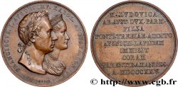 AUSTRIA - FRANCIS OF AUSTRIA Médaille, Pose de la première pierre du pont de Trebbia