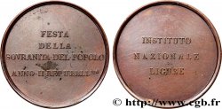 ITALY - RÉPUBLIQUE LIGURE Médaille, Fête de la souveraineté du peuple