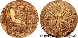 QUINTA REPUBLICA FRANCESA Médaille de voeux, source de joie