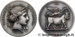 PREMIER EMPIRE Médaillette, la Reine Caroline, épouse de Joachim Murat, refrappe