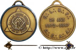 FRANC - MAÇONNERIE Médaille, Orient d’Annecy, 25 ans de la Loge de la Voûte étoilée et son épinglette