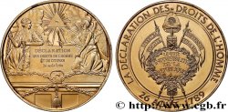 QUINTA REPUBLICA FRANCESA Médaille, Déclaration des droits de l’homme