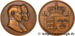 DENMARK Médaille, Mariage de Frédéric, prince héritier, avec Ingrid, princesse de Suède