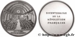 CINQUIÈME RÉPUBLIQUE Médaille, Bicentenaire de la Révolution, Les clubs révolutionnaires SUP