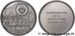 CINQUIÈME RÉPUBLIQUE Médaille, Bicentenaire de la Révolution, Les armées de la liberté