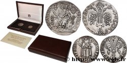 ITALY Coffret de deux médailles, Reproductions de monnaies florentines