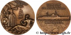 TERCERA REPUBLICA FRANCESA Médaille, Paquebot Antilles