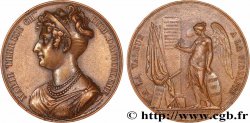 LUIS XVIII Médaille, Valeur et fidélité, Marie-Thérèse, duchesse d’Angoulême, Visite des champs vendéens