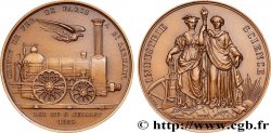 TRANSPORTS AND RAILWAYS Médaille, Chemins de Fer de l’Ouest, refrappe
