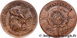 ASSURANCES Médaille, Caisse départementale des incendiés, bicentenaire